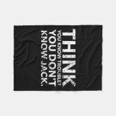 You Don't Know Jack  フリースブランケット (正面(横))