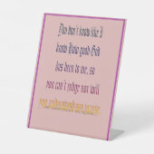 You Dont Know - Pink 台座サイン (正面)