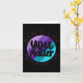 You Don't Let Your Story End Mental Health Message カード (黄色い花)