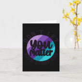 You Don't Let Your Story End Mental Health Message カード (黄色い花)