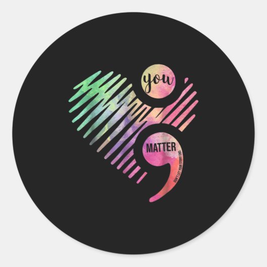 You Don't Let Your Story End Semicolon  ラウンドシール (正面)