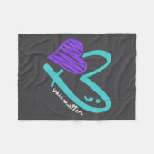 You Don't Let Your Story End Suicide Awareness  フリースブランケット (正面(横))