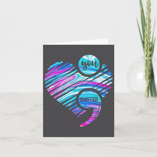 You Don't Let Your Story End Suicide Prevention He カード (正面)