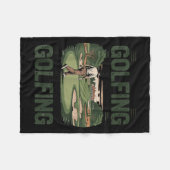 You Don't Stop Golfing When You Get Old Motivation フリースブランケット (正面(横))