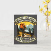 You Don't Stop Hiking When You Get Old You Get Old カード (黄色い花)