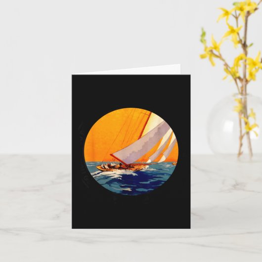 You Don't Stop Sailing When You Get Old Funny Old  カード (黄色い花)