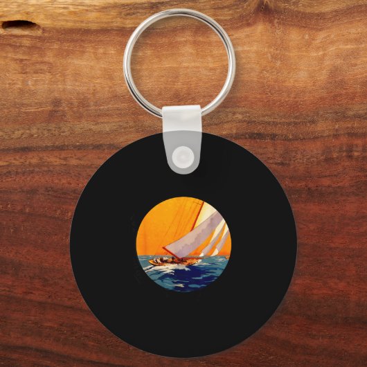 You Don't Stop Sailing When You Get Old Funny Old  キーホルダー (正面)