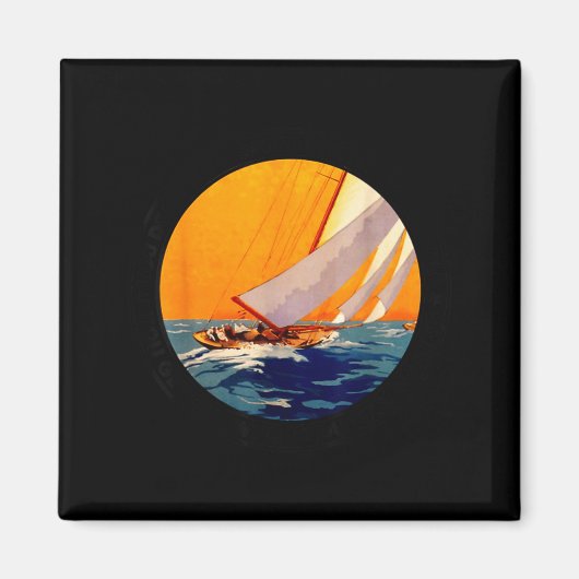 You Don't Stop Sailing When You Get Old Funny Old  マグネット (正面)