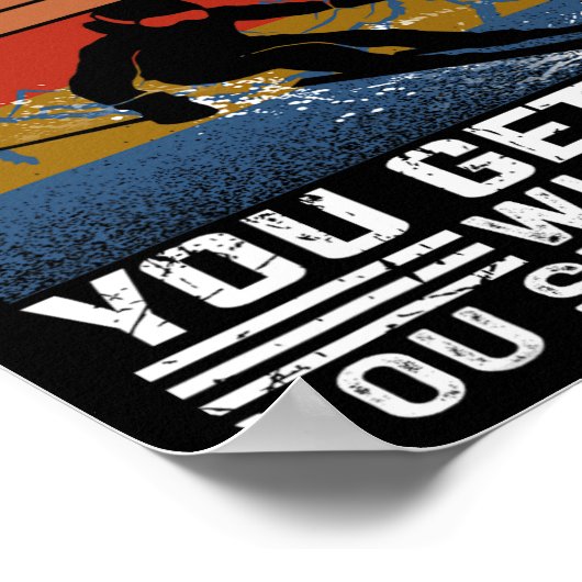 You Don't Stop Skiing When You Get Old Funny Skiin ポスター (角)