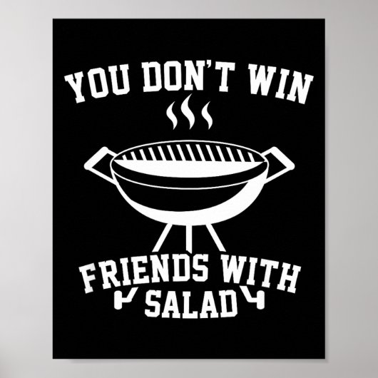 You Don't Win Friends With Salad - Funny ポスター (正面)