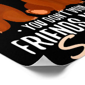 You Dont Win Friends With Salad Funny Vegan Bear S ポスター (角)