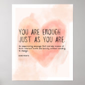 You Enough - Self-Love & Empowerment引用文 ポスター (正面)
