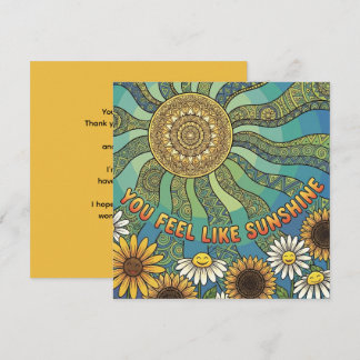 You Feel Like Sunshine Personalized Card シーズンカード