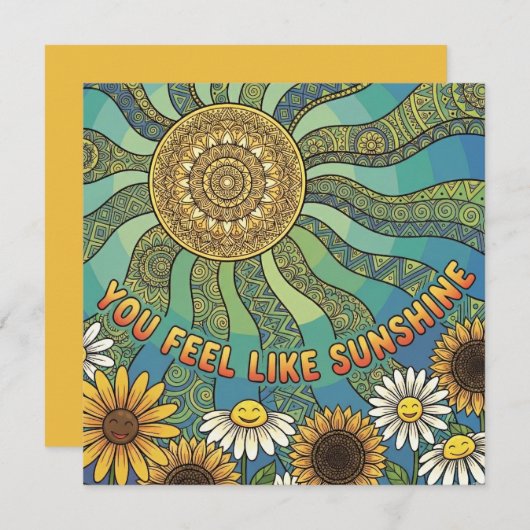 You Feel Like Sunshine Personalized Card シーズンカード (正面/裏面)