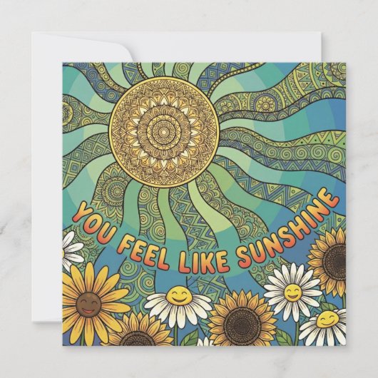 You Feel Like Sunshine Personalized Card シーズンカード (正面)