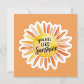 You Feel Like Sunshine Personalized Card シーズンカード (正面)