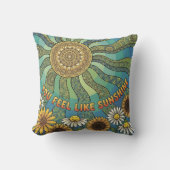 You Feel Like Sunshine Photo Throw Pillow クッション (正面)