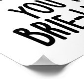 You Feta Brie-lieve It おもしろい Cheese Pun ポスター (角)