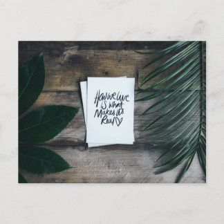 You fill my life with sweetness and love ポストカード