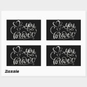 YOU FOREVER VALENTINESのデイギフトアイディア 長方形シール (シート)