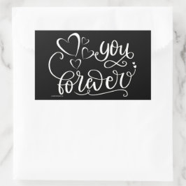 YOU FOREVER VALENTINESのデイギフトアイディア 長方形シール