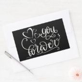 YOU FOREVER VALENTINESのデイギフトアイディア 長方形シール (封筒)