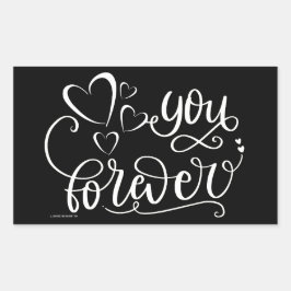 YOU FOREVER VALENTINESのデイギフトアイディア 長方形シール