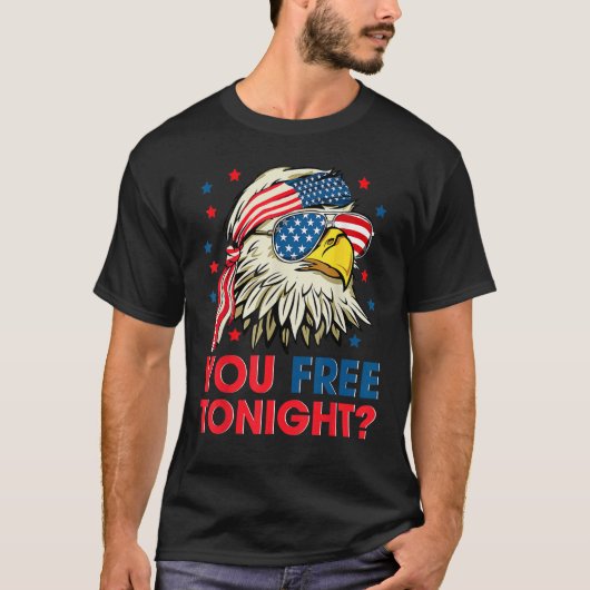 You Free Tonight 7月4日の独立記念日Bald Tシャツ (正面)