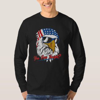You Free Tonight Bald Eagle American Flag Happy 4t Tシャツ