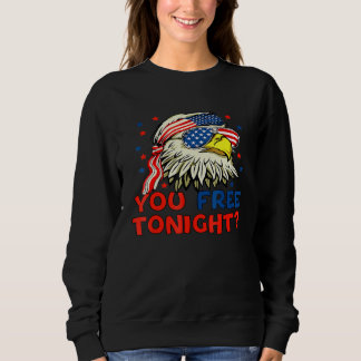 You Free Tonight Bald Eagle Mullet American Flag 4 スウェットシャツ