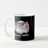 You Free Tonight Ld Eagle 4th July Independence Da コーヒーマグカップ (左)