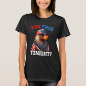 You Free Tonight Usa Flag Bald Eagle 4th Of July Tシャツ (正面)