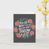 You Get What You Get And You Don't Throw A Fit -  カード (黄色い花)