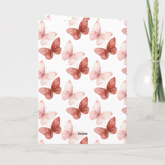 You Give Me Butterflies Love カード (裏面)