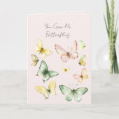 You Give Me Butterflies Love カード (正面)