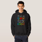You Glow Show What You Know先生テスト日付1 パーカ (正面フル)