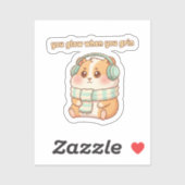 You Glow When You Grin – Cute Hamster Sticker シール (シート)