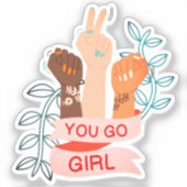 You Go Girl シール (正面)