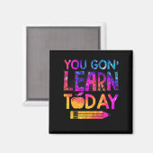 You Gon'学 Todayおもしろい先生絞り染めSに戻る マグネット (正面/裏面)