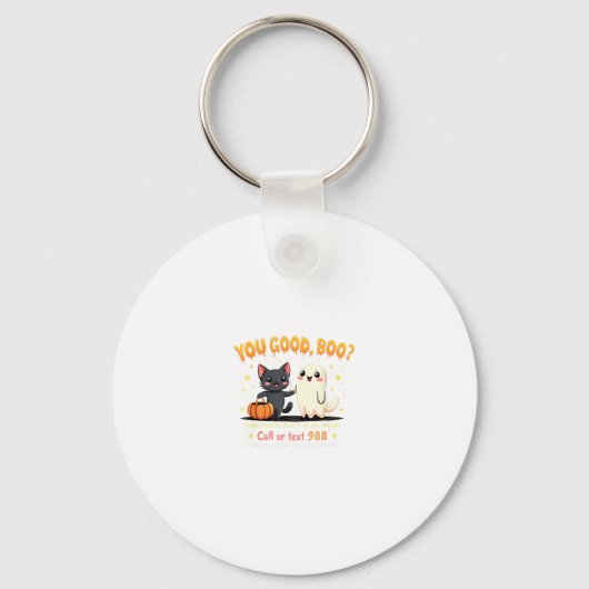 You Good, Boo_ Suicide Prevention Mental Health Ha キーホルダー (正面)