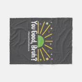 You Good Bruh Mental Health S Tee For Men Women  フリースブランケット (正面(横))