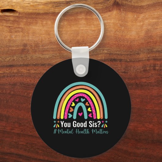 You Good Sisメンタルヘルス問題認識度人間 キーホルダー (裏面)
