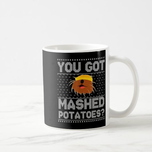 You Got Mashed Tatoes Ugly Christmas  コーヒーマグカップ (右)