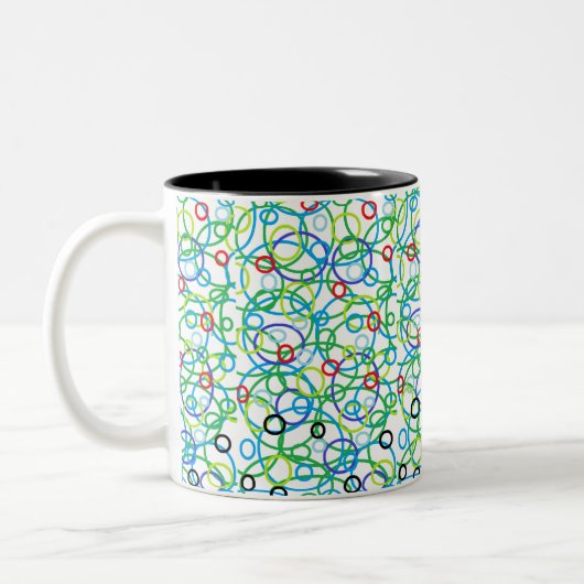 You Got Me Going in Circles Coffee Mug Coffee Cup ツートーンマグカップ (左)