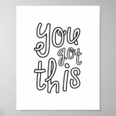 You Got This, Cute Motivational ポスター (正面)