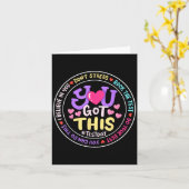 You Got This Don't Stress Do Your Motivational Tes カード (黄色い花)