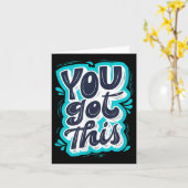 You Got This Insrational Motivational Quote Saying カード (黄色い花)