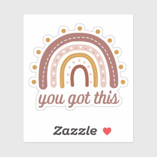 You Got This motivational die cut シール (シート)