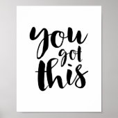 You Got This, Motivational Quote Gallery Wall ポスター (正面)