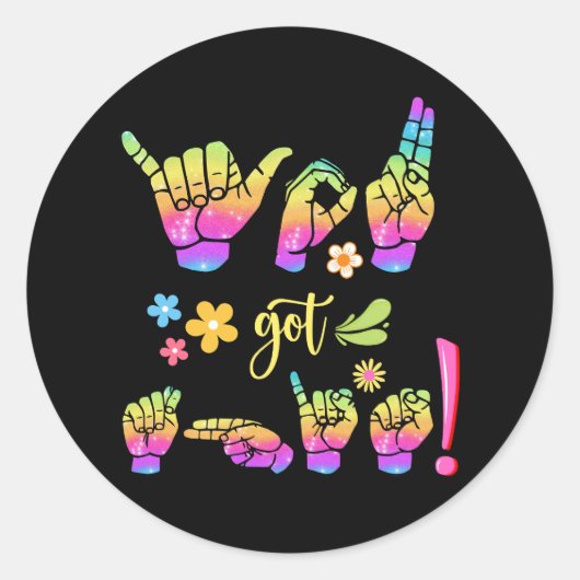 "You Got This – Sign It. Own It." Sticker ラウンドシール (正面)